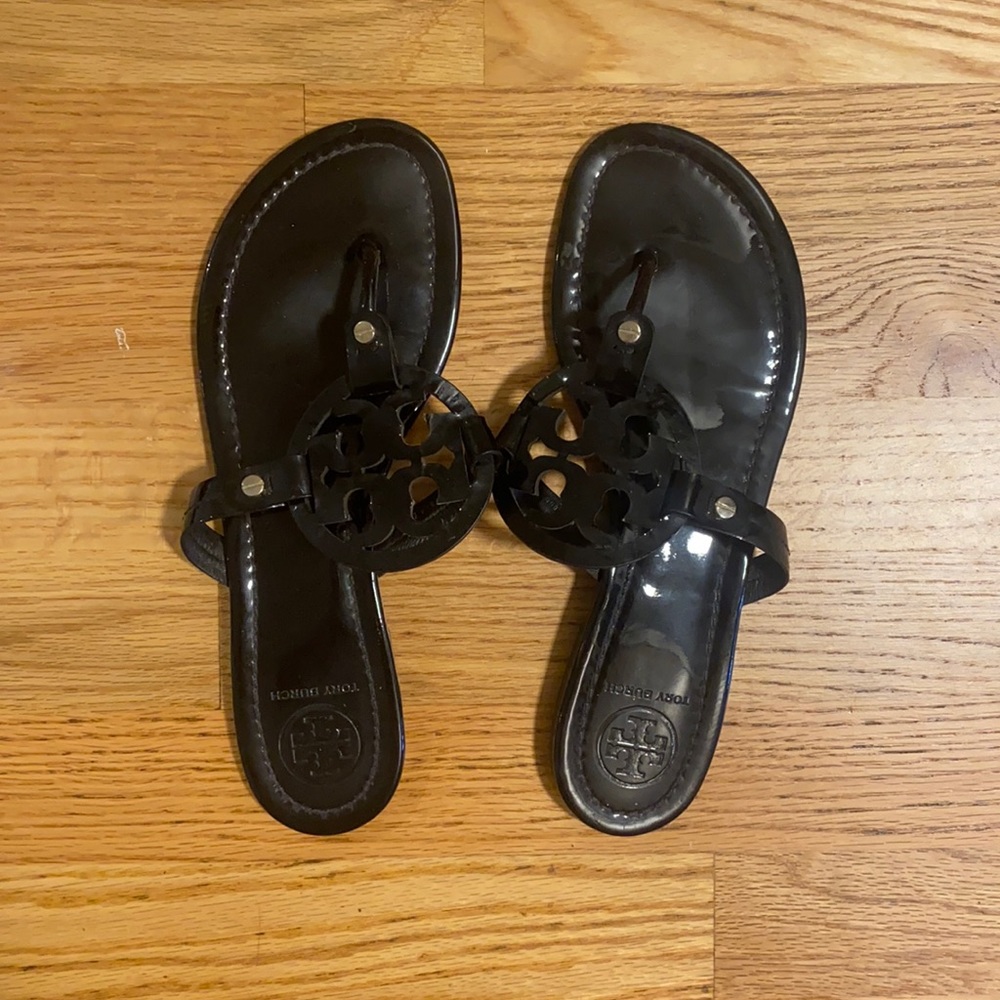 Tory Burch Miller sandal black size 9, used